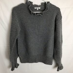 Madewell Ruffle Neck Pullover Sweater
